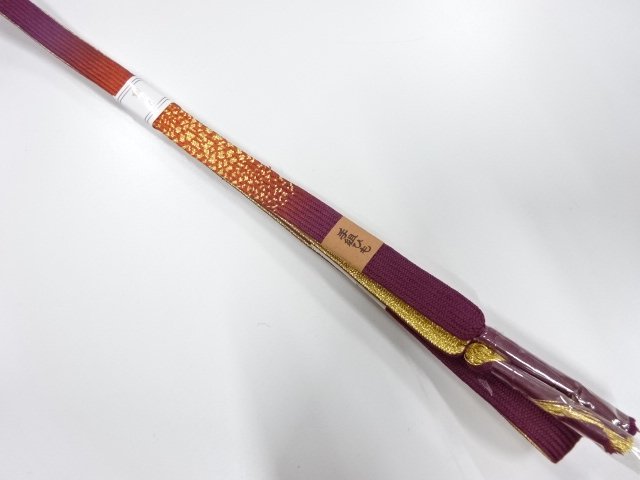 JAPANESE KIMONO / UNUSED KOREI HAND-TIED OBIJIME